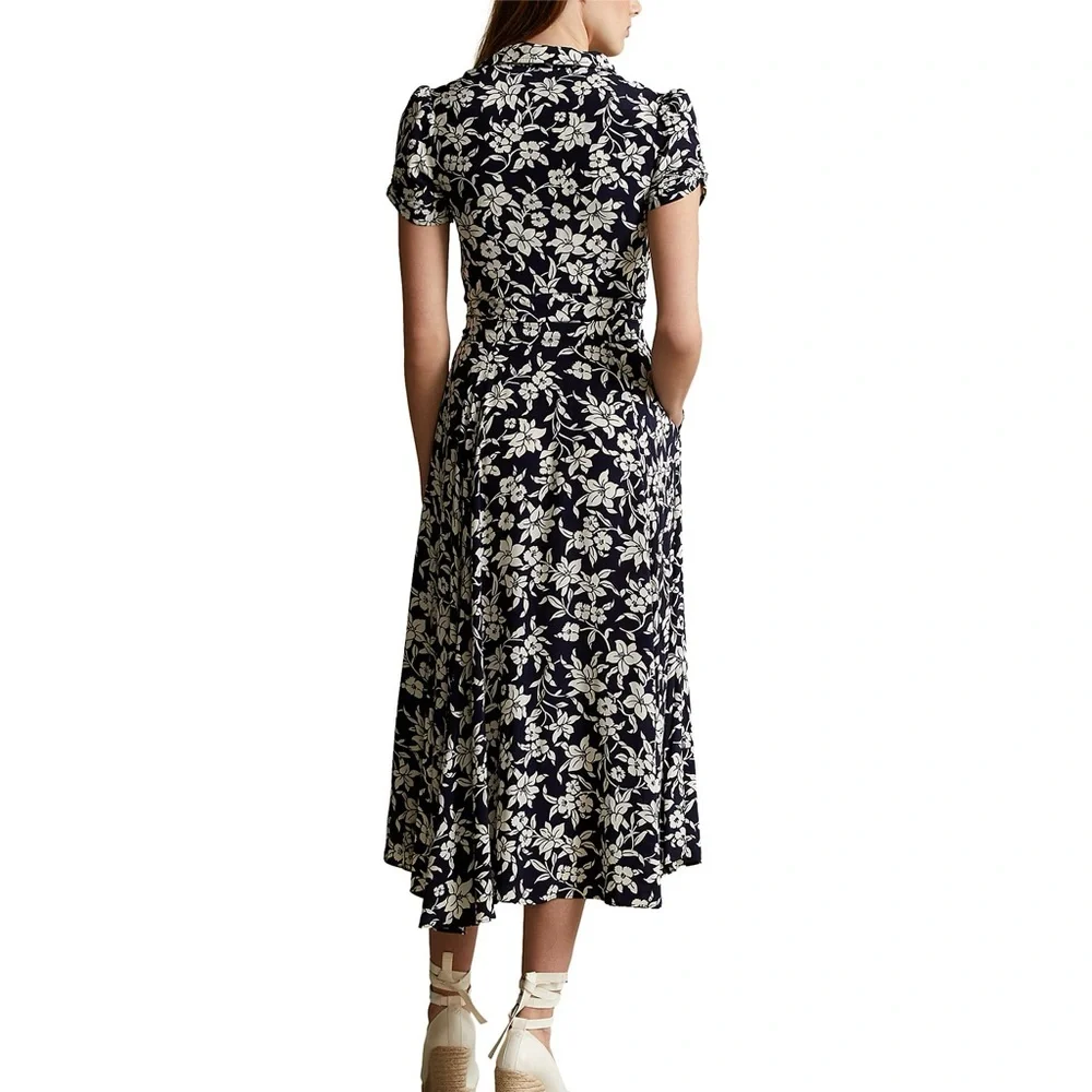 Polo Ralph Lauren Floral A-Line Midi Dress NWT - Picture 10 of 16